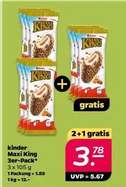 NETTO kinder Maxi King 3er-Pack Angebot