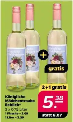 NETTO Königliche Mädchentraube lieblich Angebot
