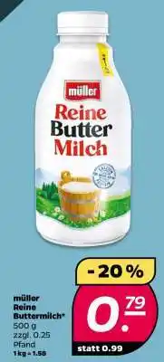 NETTO MÜLLER Reine Buttermilch Angebot