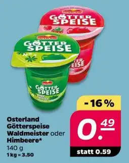 NETTO Osterland Götterspeise Waldmeister oder Himbeere Angebot