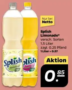NETTO Splish Limonade Angebot