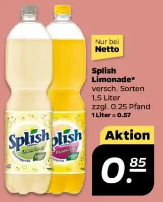 NETTO Splish Limonade Angebot