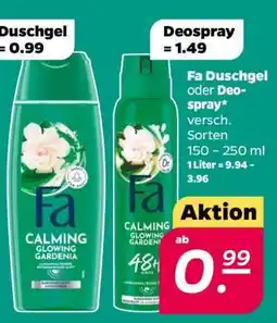 NETTO Fa Duschgel oder Deospray Angebot