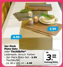NETTO 2er-Pack Platz-Sets oder Tischläufer Angebot