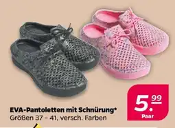 NETTO EVA-Pantoletten mit Schnürung Angebot