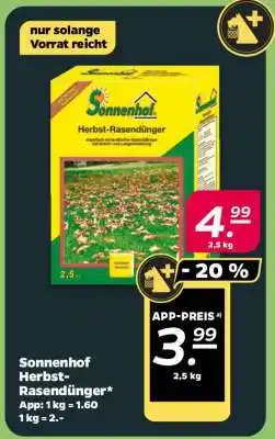 NETTO Sonnenhof Herbst-Rasendünger Angebot
