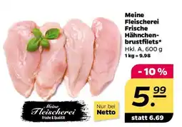 NETTO Meine Fleischerei Frische Hähnchenbrustfilets Angebot
