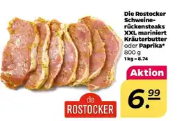 NETTO Die Rostocker Schweinerückensteaks XXL mariniert Angebot