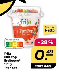 NETTO frija Fun Top Erdbeere Angebot