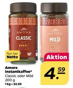 NETTO AMORA Instantkaffee Angebot