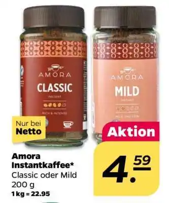 NETTO AMORA Instantkaffee Angebot