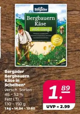 NETTO Bergader Bergbauern Käse in Scheiben Angebot