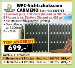 Norma WPC-Sichtschutzzaun CARMENO Angebot