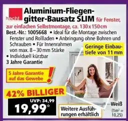 Norma Aluminium-Fliegen-gitter-Bausatz SLIM Angebot