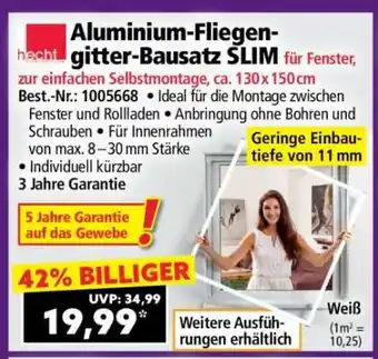 Norma Aluminium-Fliegen-gitter-Bausatz SLIM Angebot