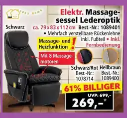 Norma Elektr. Massagesessel Lederoptik Angebot