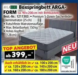 Norma Boxspringbett ARGA-FORM Angebot