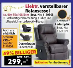 Norma Elektr. verstellbarer Relaxsessel Angebot