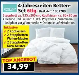 Norma 4-Jahreszeiten Betten-Set 6tlg Angebot