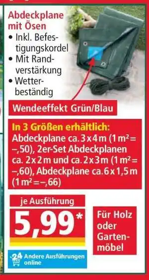 Norma Abdeckplane mit Ösen Angebot