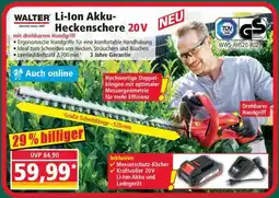 Norma Li-Ion Akku- Heckenschere 20 V Angebot