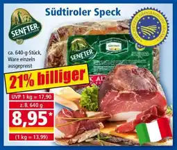 Norma Südtiroler Speck Angebot