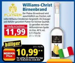 Norma Williams-Christ Birnenbrand Angebot