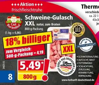 Norma Schweine-Gulasch XXL natur, zum Braten Angebot
