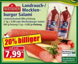 Norma Landrauch-/Mecklenburger Salami Angebot