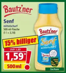 Norma BAUTZ'NER Senf Mittelscharf Angebot