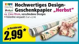 Norma Hochwertiges Design-Geschenkpapier „Herbst“ Angebot