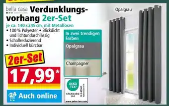 Norma Verdunklungsvorhang 2er-Set Angebot
