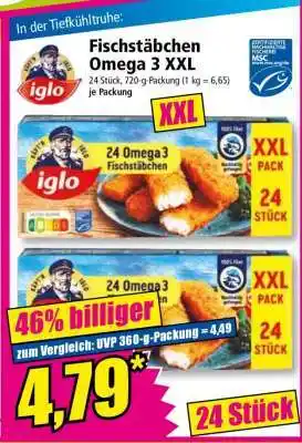 Norma Fischstäbchen Omega 3 XXL Angebot