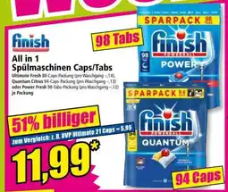 Norma Finish All in 1 Spülmaschinen Caps/Tabs Angebot