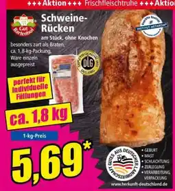 Norma Schweine-Rücken Angebot