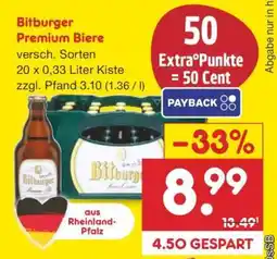 Netto Marken-Discount Bitburger Premium Biere Angebot