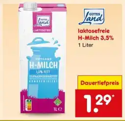 Netto Marken-Discount laktosefreie H-Milch 3,5% Angebot