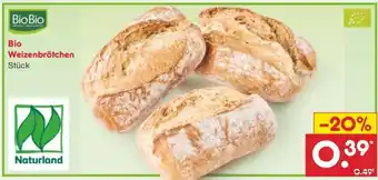 Netto Marken-Discount Bio Weizenbrötchen Angebot
