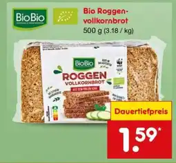 Netto Marken-Discount Bio-Roggenvollkornbrot Angebot