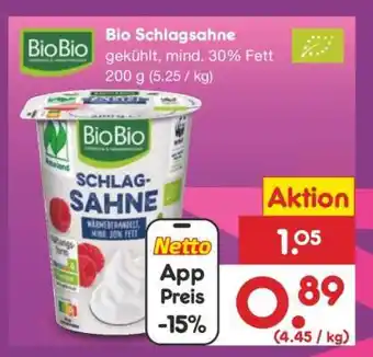 Netto Marken-Discount Bio-Schlagsahne Angebot
