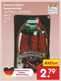 Netto Marken-Discount Schwarzwälder Bauernwürste Angebot