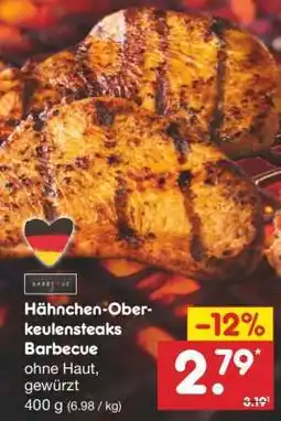 Netto Marken-Discount Hähnchen-Oberkeulensteaks Barbecue Angebot