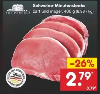 Netto Marken-Discount Schweine-Minutensteaks Angebot