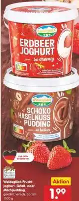Netto Marken-Discount Weideglück Fruchtjoghurt, Grieß- oder Milchpudding Angebot