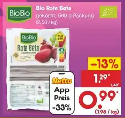 Netto Marken-Discount Bio Rote Bete Angebot