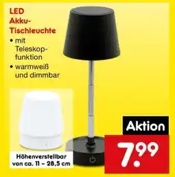 Netto Marken-Discount LED-Akku-Tischleuchte Angebot