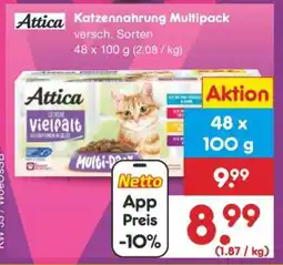 Netto Marken-Discount Attica Katzennahrung Multipack Angebot