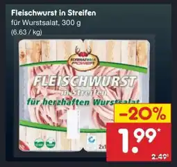 Netto Marken-Discount Fleischwurst in Streifen Angebot