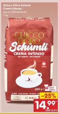 Netto Marken-Discount Chicco d'Oro Schümli Crema Intenso Angebot