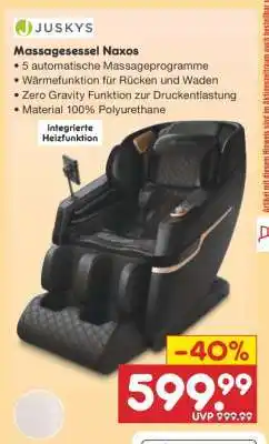 Netto Marken-Discount Massagesessel Naxos Angebot